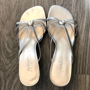 Vintage silver Jacqueline Ferrar heels